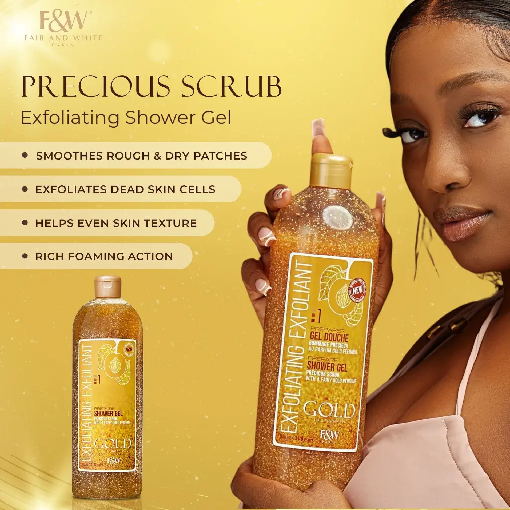 F&W GOLD SHOWER GEL PRECIOUS SCRUB 940ML - 04.webp